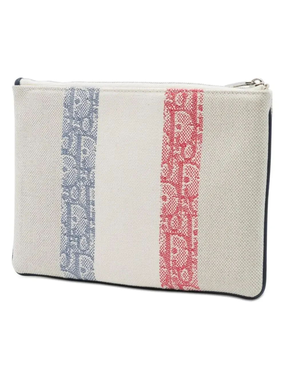Dior Tricolor Oblique Canvas Stripe Zip #284162D46B